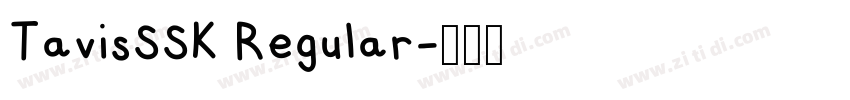 TavisSSK Regular字体转换
